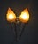 Victorian Gothic Twin Torchère Wall Light with Opaline Flame Shades, 1850s For Sale - Image 3 of 18