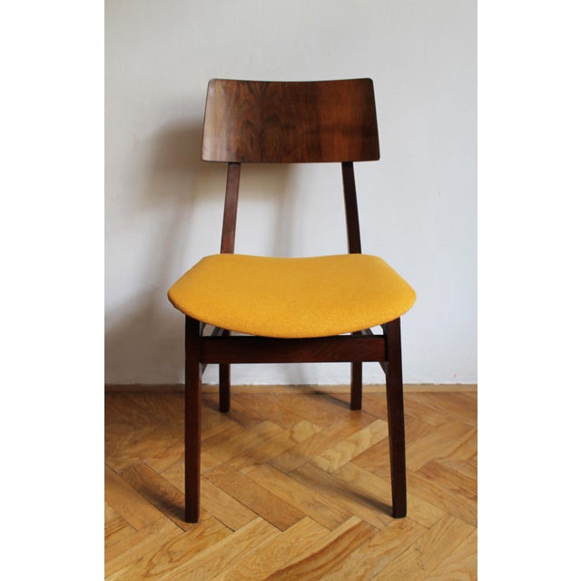 Mid-Century Scandinavian-Style Dining Chair in Walnut, 1960s For Sale - Image 16 of 17