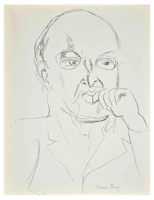 Raoul Dufy, Study for Self-Portrait, Original Lithograph, 1930s