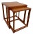 Mid Century Modern Teak Nesting Tables | Set of Two by Kai Kristiansen For Sale