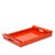 Red wooden trays, set of 2. This is a stunning set of red lacquer wooden trays from the mid-20th century. They are...