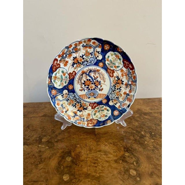 Large Antique Japanese Imari Plates, 1900, Set of 3 For Sale - Image 4 of 8