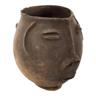 Early 20th Century Shi Bashi Pitcher with Face For Sale