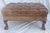 Brown Chesterfield Button-Tufted Brown Leather Ottoman in the Style of Ralph Lauren For Sale - Image 8 of 10