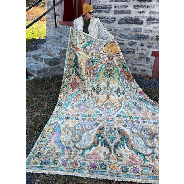 Celestial Contemporary Multicolour, Designer Rug For Sale - Image 4 of 7