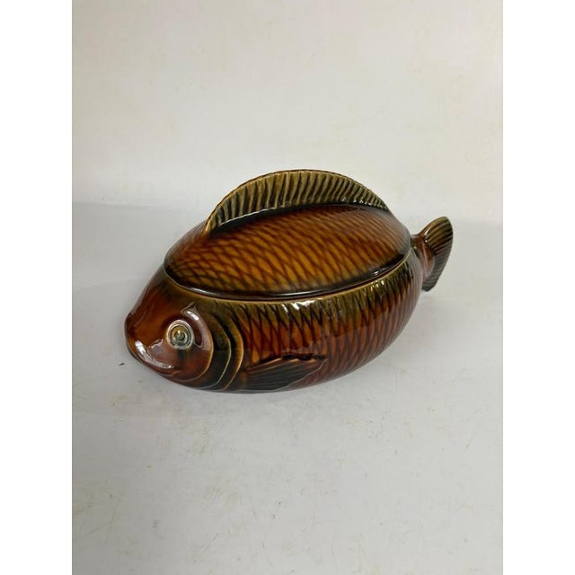 Ceramic Fish-Shaped Trinket Dish, 1970s For Sale - Image 6 of 13