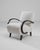 This 1930s Czech Wooden Armchair by J. Halabala is a striking example of early 20th-century modernist design, blending...
