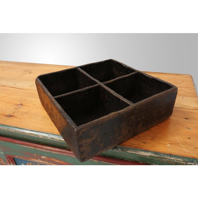 A wonderfully authentic industrial wooden tray from Belgium, dating to the 1920s, shaped by the practical needs of...