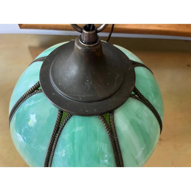 Mint Green Lotus Light, C1960 For Sale - Image 17 of 18