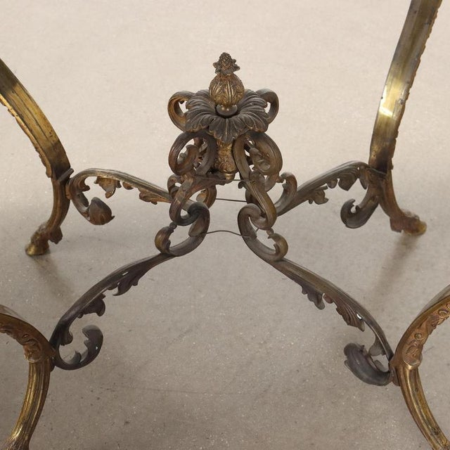 Antique Middle Victorian Bronze Papier Mache Table, England, 1800s For Sale - Image 11 of 14
