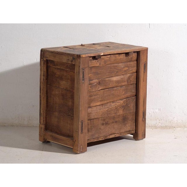 Low Chinese Shanxi Side Cabinet in Elm For Sale - Image 10 of 11