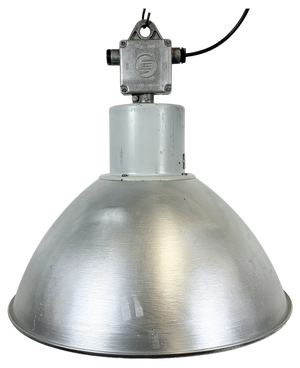 Large Industrial Aluminium Pendant Light from Elektrosvit, 1960s