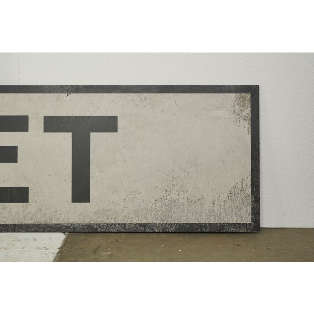 White Reclaimed Marty Supreme Delancey Street Movie Prop Sign For Sale - Image 8 of 9