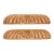 Pair of Carved 7.125 In. Unfinished Oak Drawer Pulls For Sale
