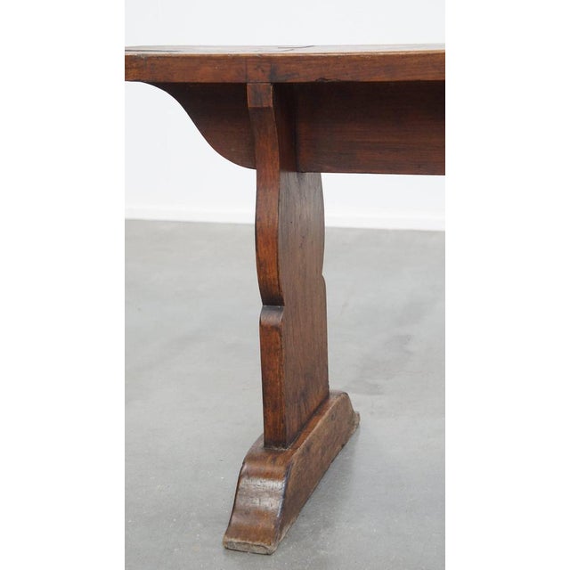 Brown Antique Hall Bench, France For Sale - Image 8 of 14