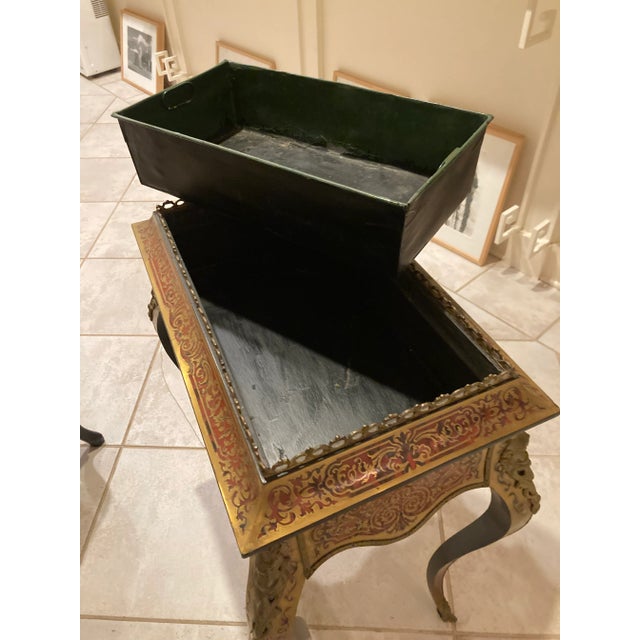 Mid 19th Century Boulle Style Napoleon III Jardiniere For Sale - Image 9 of 12