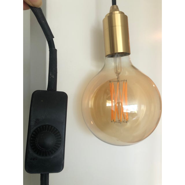 Tala Brass Plug-in Pendant with the beautiful E26 Gaia G Watt bulb. With no hard-wiring required, this pendant is easily...