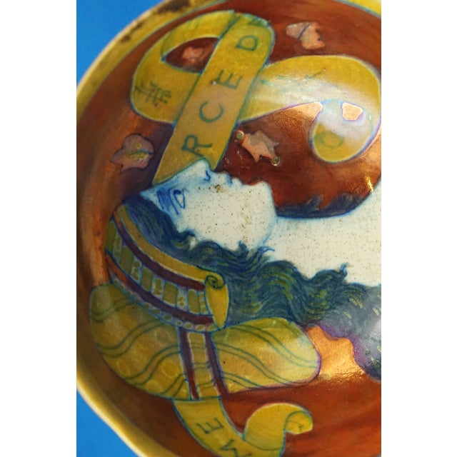 Antique Ceramic Soup Bowl with Saucer by Alfredo Santarelli, 1890s, Set of 2 For Sale - Image 11 of 18