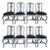 18th Century Swedish Rococo Set of 8 Chairs For Sale