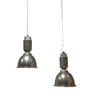 Large Industrial Factory Lamp by Charles Keller for Zumtobel, 1980s For Sale