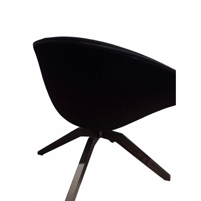B&b Italia - Mart Swivel Trestle Armchair With Fabric Cover For Sale - Image 9 of 12