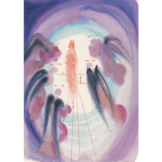 Abstract 1963 Dalí Divine Comedy Engraving Paradis Chant 25 "La Joie Des Bénis" (The Joy of the Blessed) For Sale - Image 3 of 9