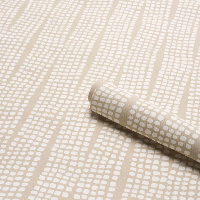 Schumacher SAMPLE - Schumacher Noland Wallpaper In Birch For Sale - Image 4 of 6