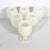 1970s Italian Onyx Marble Cups, Goblets or Chalices, White Stone, Small Wine Cordial - Set of 6 For Sale - Image 4 of 12