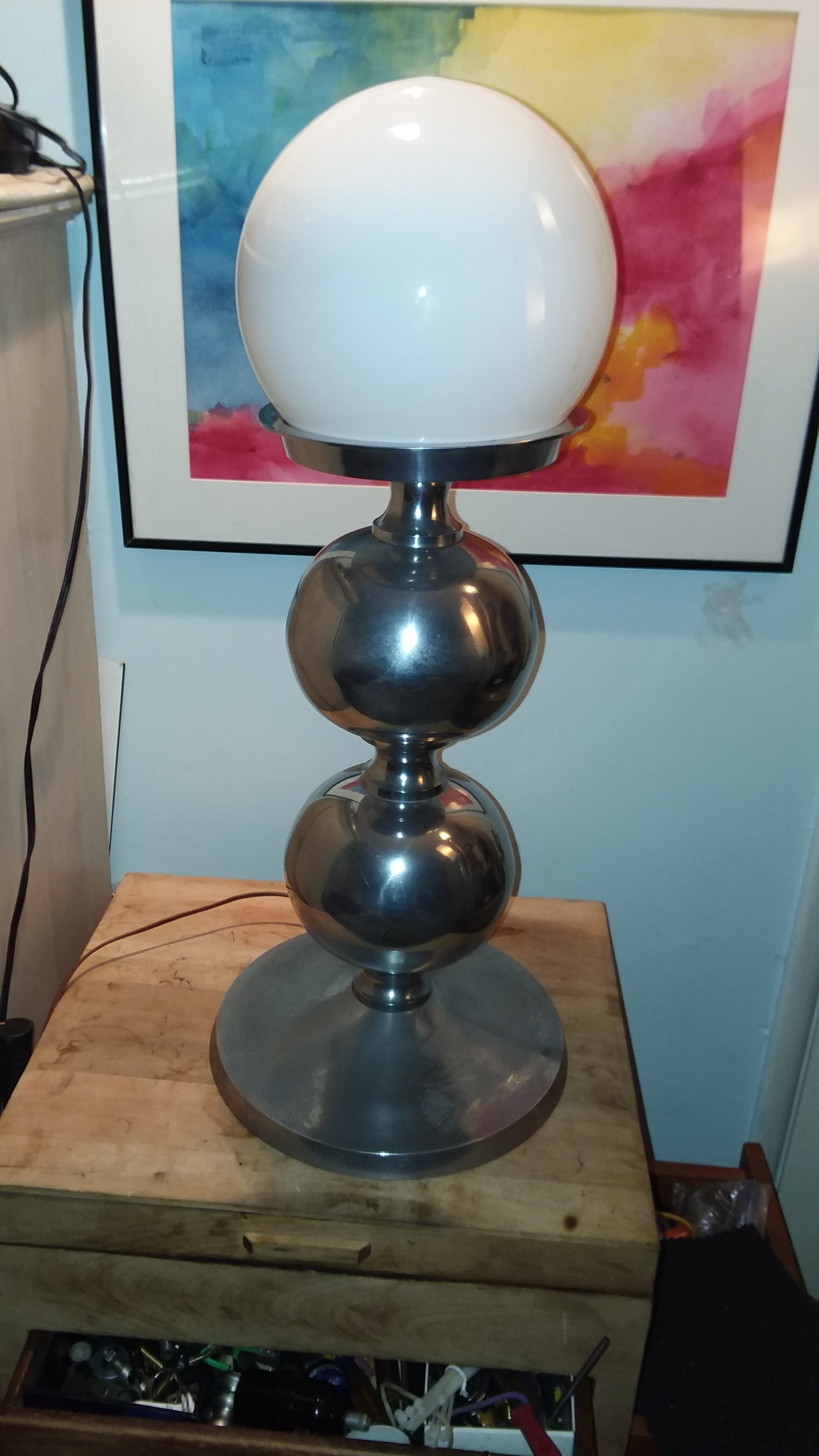 modern globe table lamp