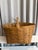 South of France antique market find distressed large size, French wicker harvest basket.