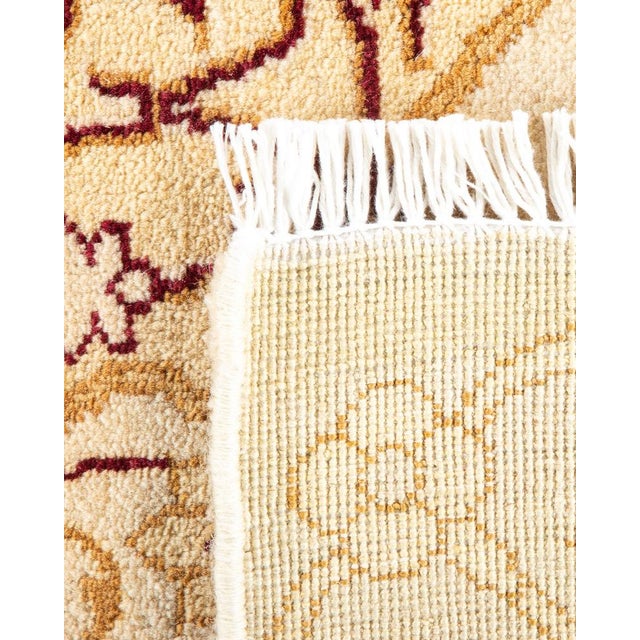 2000 - 2009 Eclectic, One-of-a-Kind Hand-Knotted Area Rug in Ivory, 9' 0" x 11' 7" For Sale - Image 5 of 8