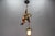Pendant Light with Hand Carved Mountain Climber Sculpture and Lantern, 1930s For Sale - Image 4 of 18