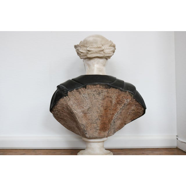 19th Century Italian Roman Vanitas Bust Renaissance Revival Memento Mori Marble, 1890, Marble For Sale - Image 6 of 9