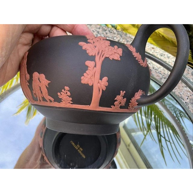 Wedgwood Black Basalt and Terracotta Teapot, 1988 For Sale - Image 9 of 18
