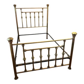 Full Size Antique Brass Bed For Sale