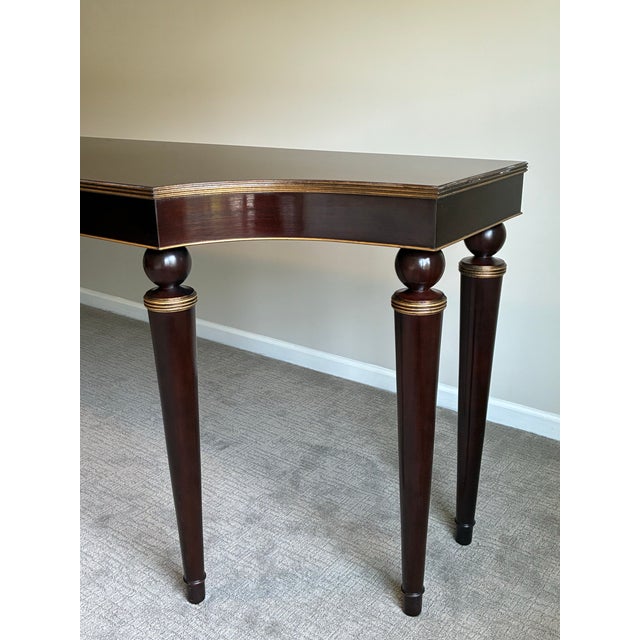 Late 20th Century Late 20th Century Barbara Barry for Baker Modern Regency Console Table For Sale - Image 5 of 8
