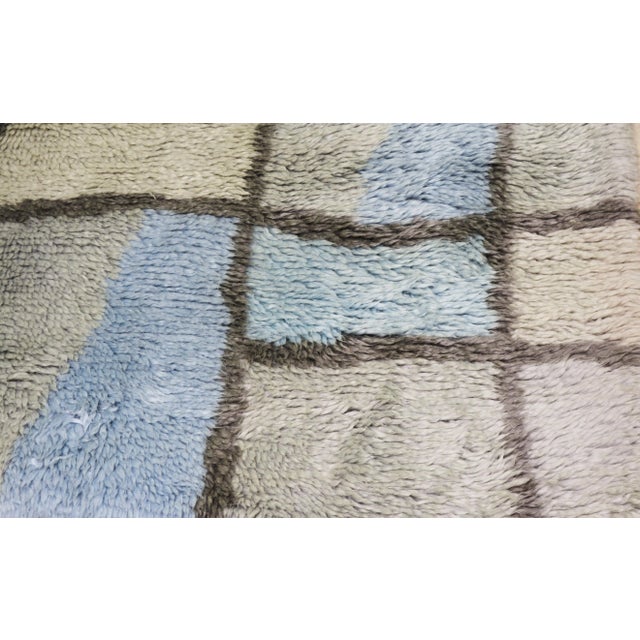 2010s Indian Moroccan Style Hand Knotted Organic Wool Rug,6'x9' For Sale - Image 5 of 7