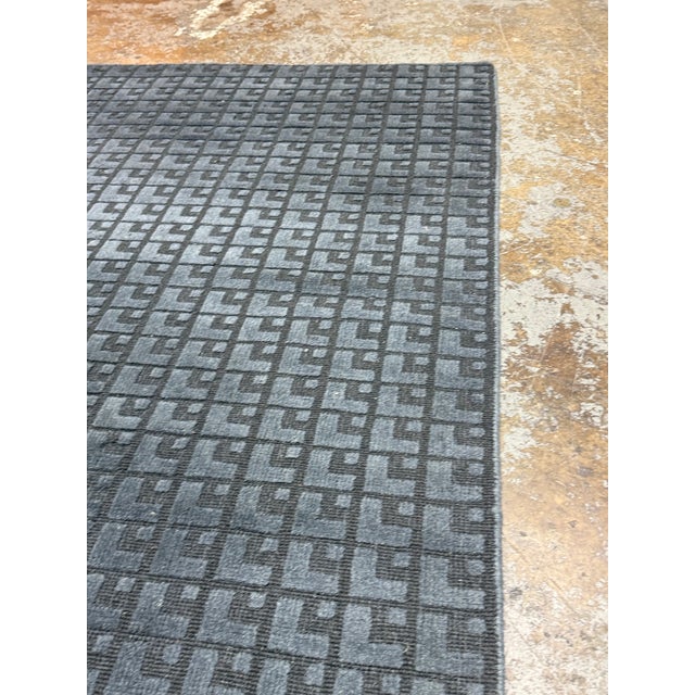 5ft X 8ft Room & Board Modo Ink Wool Rug For Sale In San Francisco - Image 6 of 12
