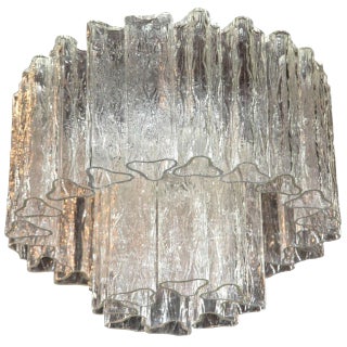 Large Tronchi Murano Venini Chandelier For Sale