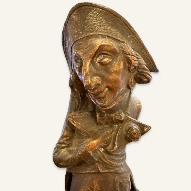 Figurative Early 19th Century Spelter Metal Political Satire Figurines- 2 Pieces For Sale - Image 3 of 7