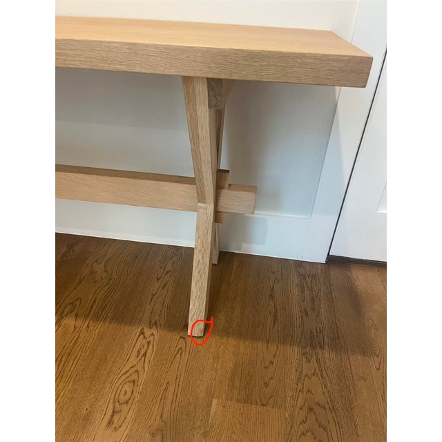 Jenni Kayne Oak Entry Table For Sale - Image 11 of 11