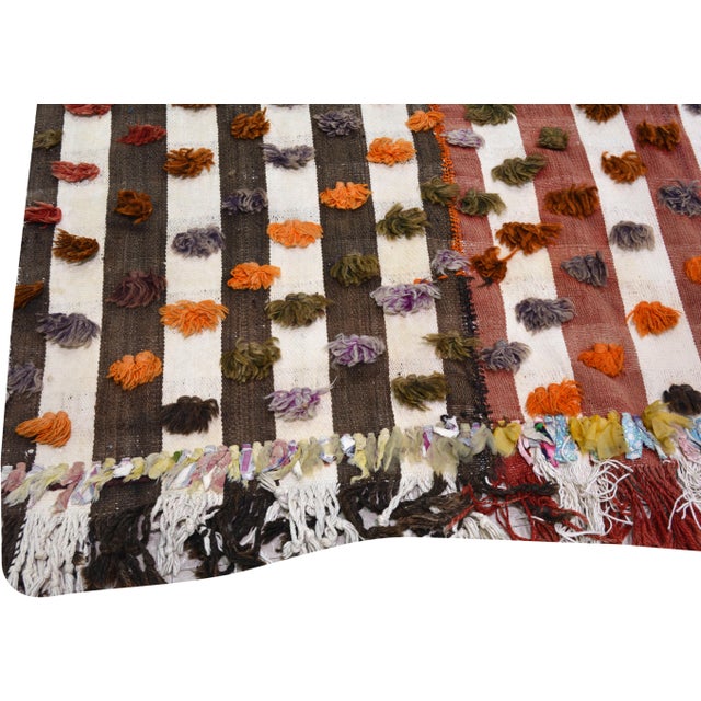 Vintage Turkish Professional Hand Knotted Kilim, 5x10'10 For Sale In New York - Image 6 of 7