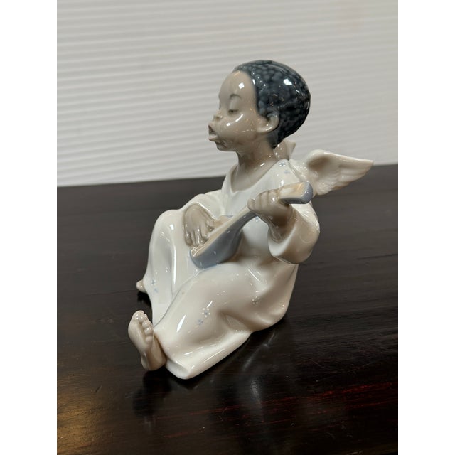 Realism Fulgencio García for Lladró Black Legacy Collection Angel Porcelain Figurine, Signed For Sale - Image 3 of 12