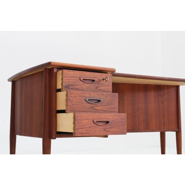 Vintage Danish Teak Desk, 1960s For Sale - Image 6 of 8