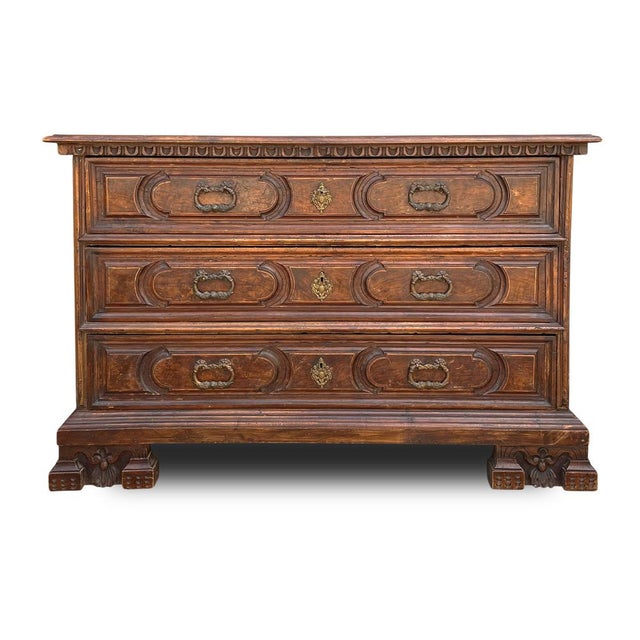 Antique Canterano Commode in Walnut, 1600s For Sale - Image 12 of 12