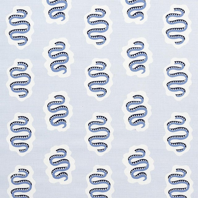 SAMPLE - Schumacher Elsa Fabric In Moonstone For Sale