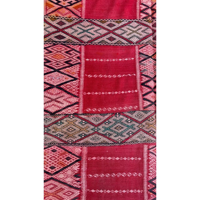 Textile Moroccan Handmade Kilim Rug - 5'6" X 9'6" Ft For Sale - Image 7 of 9