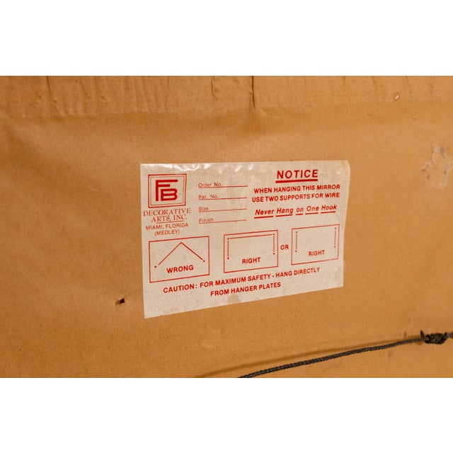 Gold Friedman Brothers Chippendale Mahogany With Gold Mirror For Sale - Image 8 of 8