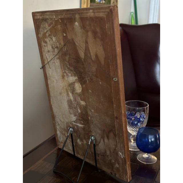 Wood Leon d'Usseau (Dusso), Modernist Art Painting of Nudes, California Early Modern Art Painting on Board For Sale - Image 7 of 7