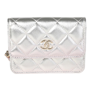Metallic Ombre Quilted Lambskin Belt Bag